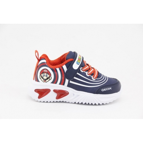 Tenis Geox Assister Super Mario com luzes